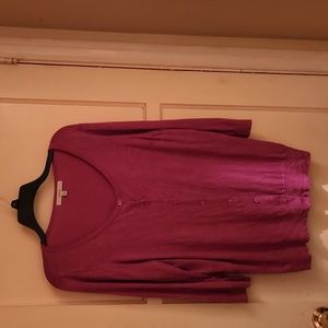 Womens sweater pink 1x